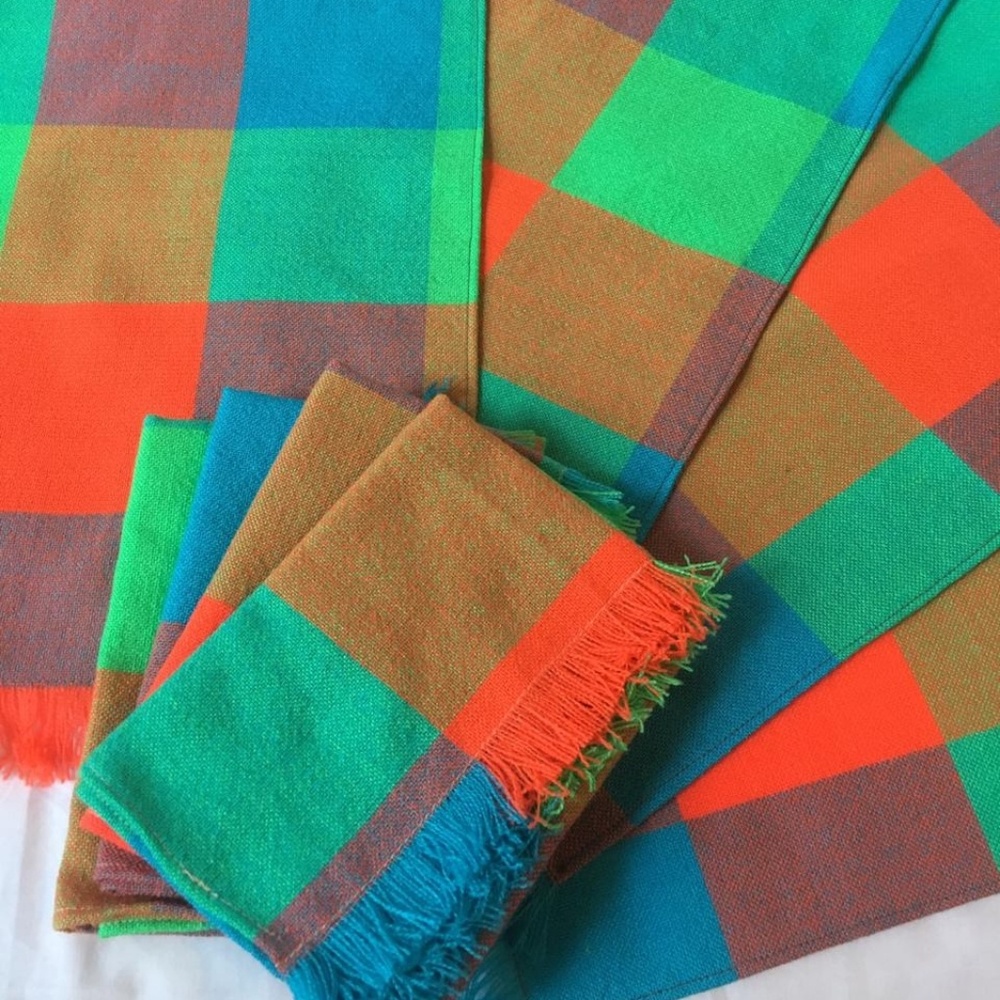 SET of 4 Multicolor Placemats